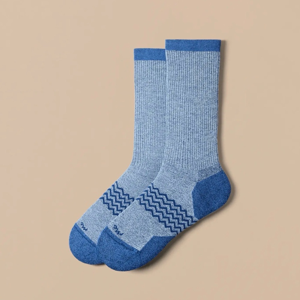 MeUndies Women's Essential Crew Sock Bundle - Blue, Black/Gray, Olive (NWT) - Picture 6 of 7